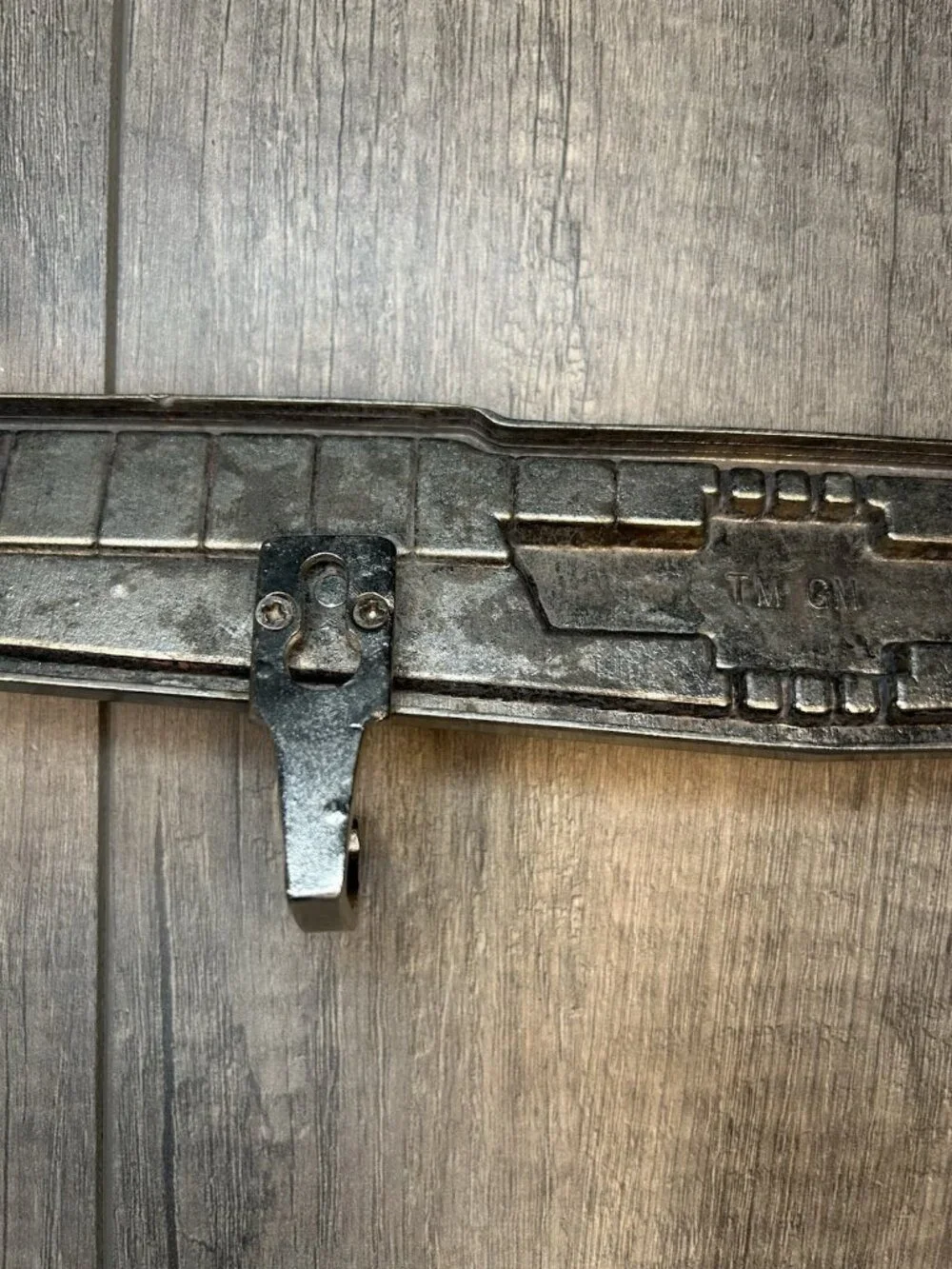 Vintage Chevrolet Chevy Hood Emblem Wall Hook Rack Metal GM Automotive Decor